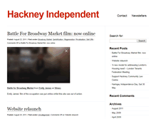 Tablet Screenshot of hackneyindependent.org